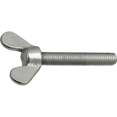 SCH DIN 316 křídlový šroub - hlava temperovaný odlitek - pozink Varianta: DIN 316 M10 x 25 křídlatý šroub, hlava z temperované litiny, pozink – Zboží Mobilmania