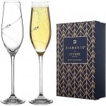 Diamante Sklenice na sekt Silhouette 2 x 210 ml – Zboží Mobilmania