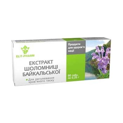 Elit Pharm Šišák bajkalský kořen Extrakt 80 tablet
