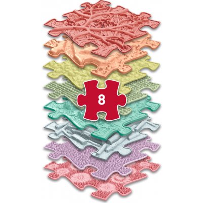 MUFFIK Set ortopedických podložek Duha Pastel MFK-106 – Zboží Dáma