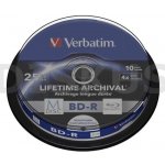 Verbatim BD-R 25GB 4x, M-Disc, printable, cakebox, 10ks (43825) – Hledejceny.cz