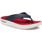 Crocs INMOTION Flip modrá červená – Sleviste.cz