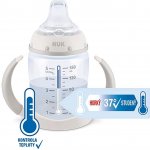 Nuk kojenecká láhev na učení Medvídek Pú s kontrolou teploty béžová 46040 150 ml – Zboží Dáma