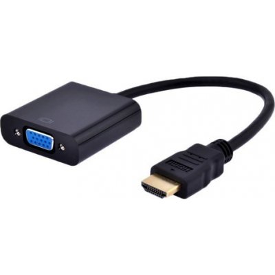 Gembird Adapter HDMI-A - VGA (M/F), černý - A-HDMI-VGA-04 – Zboží Živě
