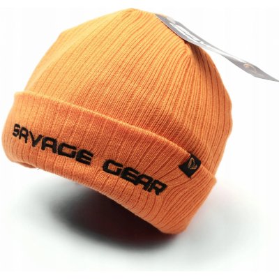 Savage Gear Čepice Fold Up Beanie One Size Sun Orange – Zboží Mobilmania