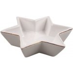 Anděl Přerov Dekorace hvězda z porcelánu 14 x 14 x 1,5 cm – Hledejceny.cz