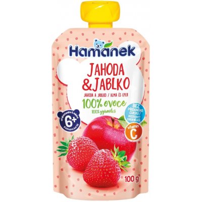Hamánek kapsička Jahoda a jablko 100 g – Hledejceny.cz
