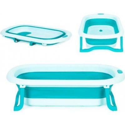 EcoToys Dětská vanička skládací turistická vanička s odtokem zelená – Zboží Mobilmania