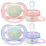 Avent Philips šidítko ultra air 376/12 Nighttime girl BPA free 2Pack – Sleviste.cz