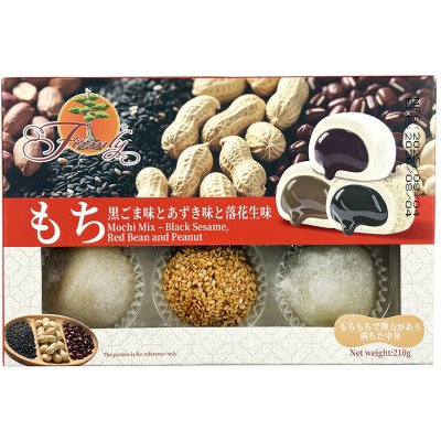Firmly Mochi Mix Black Sesame, Red Bean a Peanut 210 g – Sleviste.cz