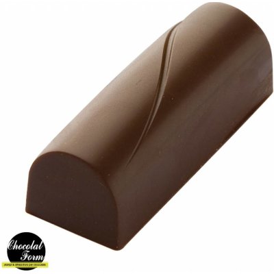 Chocolate World Forma na pralinky kulatý obdelník s linkou 43x15x14mm