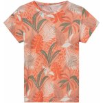lupilu Dětské lněné triko oranžová/listí – Zboží Mobilmania