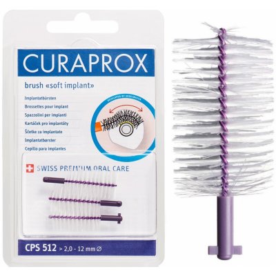 Curaprox CPS 512 Soft implant mezizubní kartáčky 3 ks