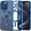 Pouzdro a kryt na mobilní telefon Apple TECH-PROTECT MAGSHINE MAGSAFE iPhone 15 Pro NAVY