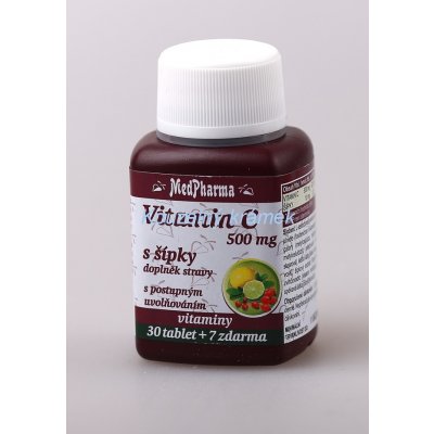 MedPharma Vitamín C 500 mg s šípky 37 tablet – Zboží Mobilmania