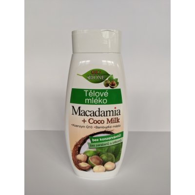 Bione Cosmetics Macadamia + Coco Milk tělové mléko 400 ml – Zboží Mobilmania