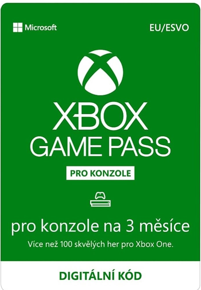 Microsoft Game Pass Console předplatné 3 měsíce od 790 Kč Heureka.cz