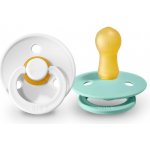 Bibs Colour přírodní kaučuk 2ks White / Mint – Zboží Mobilmania