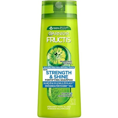 Garnier Fructis Strength & Shine Posilující šampon pro všechny typy vlasů bez lesku a síly 400 ml – Zbozi.Blesk.cz