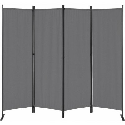 MultiGarden AW-022/4TLG Skládací zahradní a pokojový paraván 4 dílný 167 x 216 cm šedý – Sleviste.cz