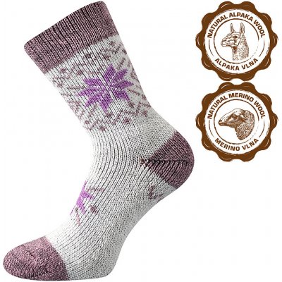 Teplé ponožky Alta lila