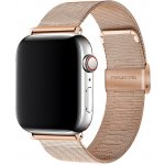 AW MILÁNSKÝ TAH SE ZAPÍNÁNÍM pro Apple Watch - Rose Gold Šířka uchycení řemínku: 38/40/41mm Rose Gold IR-AWMTH003 – Hledejceny.cz