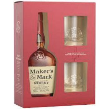 MAKERS MARK 45% 0,7 l (dárkové balení 2 sklenice)