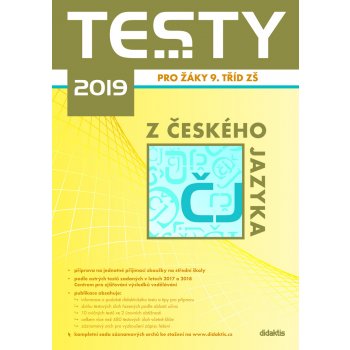 Testy 2019 z českého jazyka pro žáky 9. tříd ZŠ - Petra Adám...