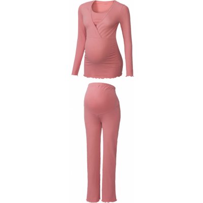 Esmara dámské těhotenské pyžamo světle růžová – Zboží Mobilmania