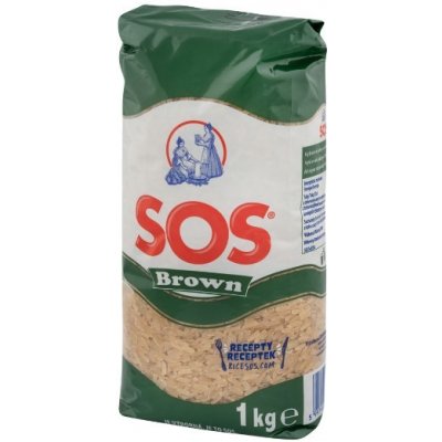 SOS Rýže hnědá 1 kg – Hledejceny.cz