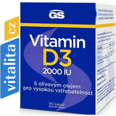 GS Vitamin D3 2000 IU 90 kapslí – Hledejceny.cz