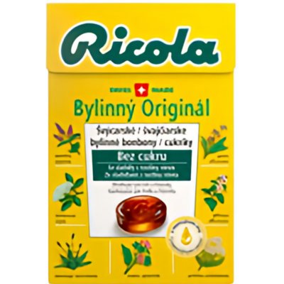 Ricola Bylinný Originál Bonbóny bez cukru 4x40 g