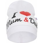 New Baby čepička I Love Mum and Dad – Hledejceny.cz