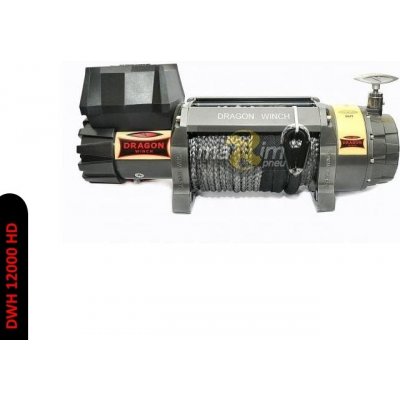Elektrický offroad naviják 5,4t 12V syntetické lano 30m DRAGON WINCH DWH 12000 HD – Sleviste.cz