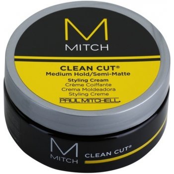 Paul Mitchell Mitch polomatný stylingový krém střední zpevnění (Medium Hold/SemiMatte Styling Cream) 85 g
