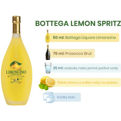 Bottega Liquore Limoncino 30% 0,7 l (holá láhev) – Hledejceny.cz