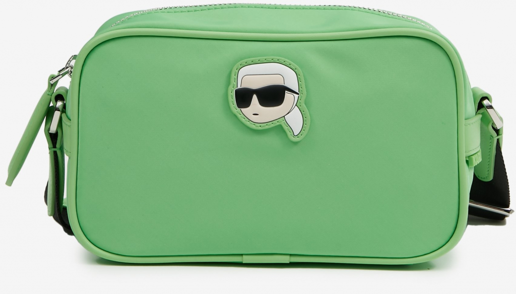 Karl Lagerfeld dámská crossbody kabelka Ikonik 2.0 Camera Bag Světle zelená