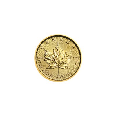 Royal Canadian Mint Maple zlatá mince 50 CAD Leaf stand 1/10 oz