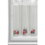 VÁNOČNÍ VITRÁŽKOVÁ ZÁCLONA 3 90X150CM NA POUTKÁCH – Hledejceny.cz