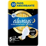 Always Ultra Secure Night Extra vložky 20 ks – Zboží Mobilmania