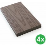 WPC koextrudovaná, plný profil, 140 x 23 x 2850 mm rosewood 4 ks – Hledejceny.cz
