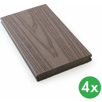 WPC koextrudovaná, plný profil, 140 x 23 x 2850 mm rosewood 4 ks – Hledejceny.cz