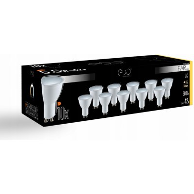 Edo Solutions Sada 10x žárovka FARI LED GU10 5,5W 3000K warm WW 500lm 120st