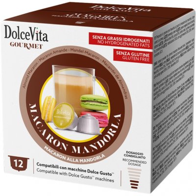 Dolce Vita Italfoods Cappuccino s příchutí Makronek a mandlí do Dolce Gusto 12 ks – Zbozi.Blesk.cz