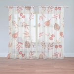 Sablio Záclony Podzimní harmonie: 2ks 150x250cm – Zboží Mobilmania