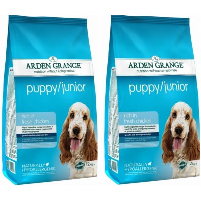 Arden Grange Puppy Junior Chicken 24 kg 2 x 12 kg – Zboží Mobilmania