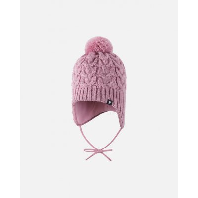 Dětská pletená merino čepice Reima Paljakka růžová Grey Pink – Sleviste.cz