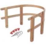 Drewmax opěrka na sáně z masivní borovice AD302 35 x 38 x 17 cm – Zboží Dáma