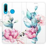 iSaprio Flip s kapsičkami na karty - Beautiful Flower Huawei P30 Lite – Zboží Živě