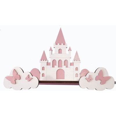 Falixen Polička "HRAD"- růžový – Zboží Mobilmania